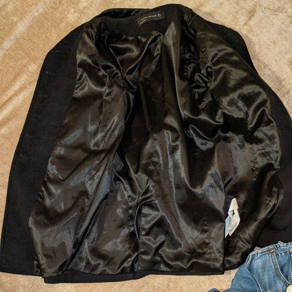 Zara Military Jacket Sz M - Picture 4 of 12